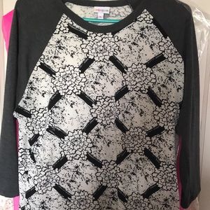 LulaRoe Randy black cream XL