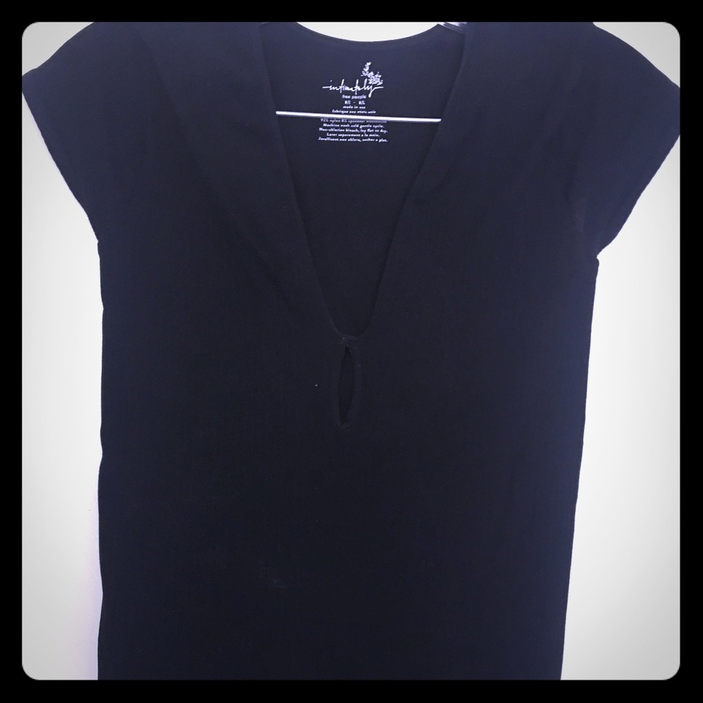 Free People black shirt