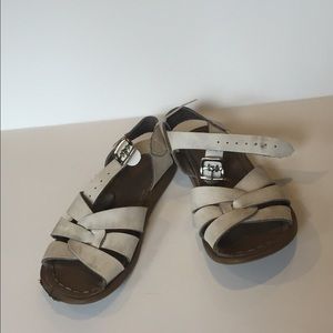 White saltwater size 10 sandals