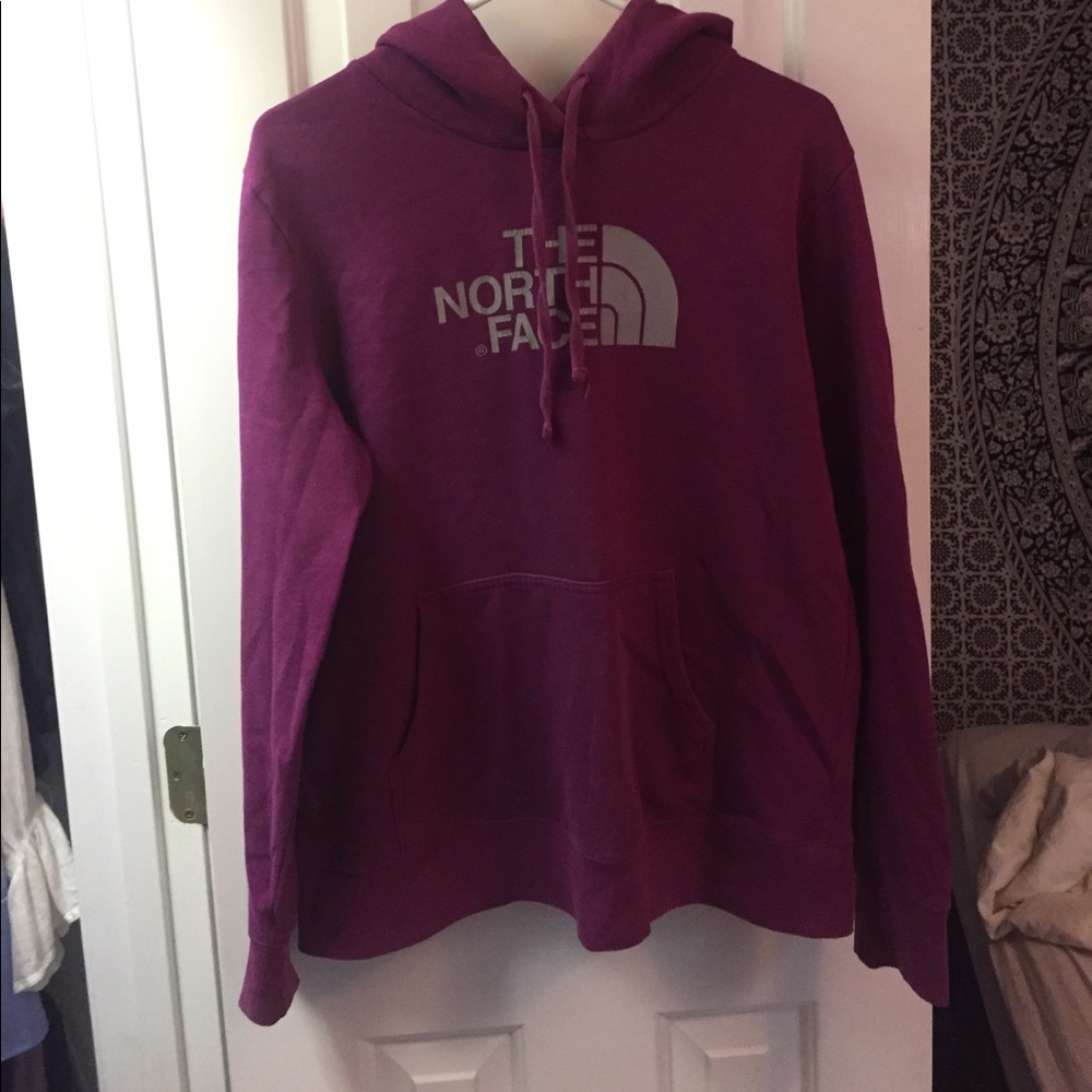 Purple North Face hoodie