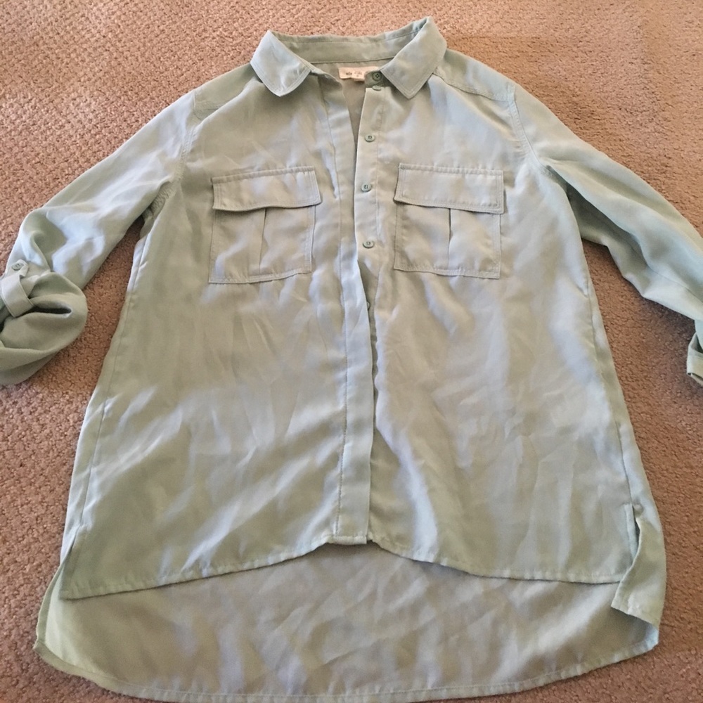 Mint Green Button Down - image 1
