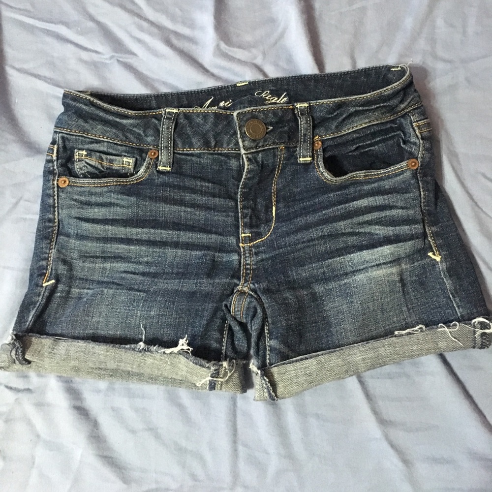 American Eagle Dark Wash Shorts