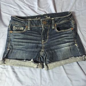 American Eagle Dark Wash Shorts