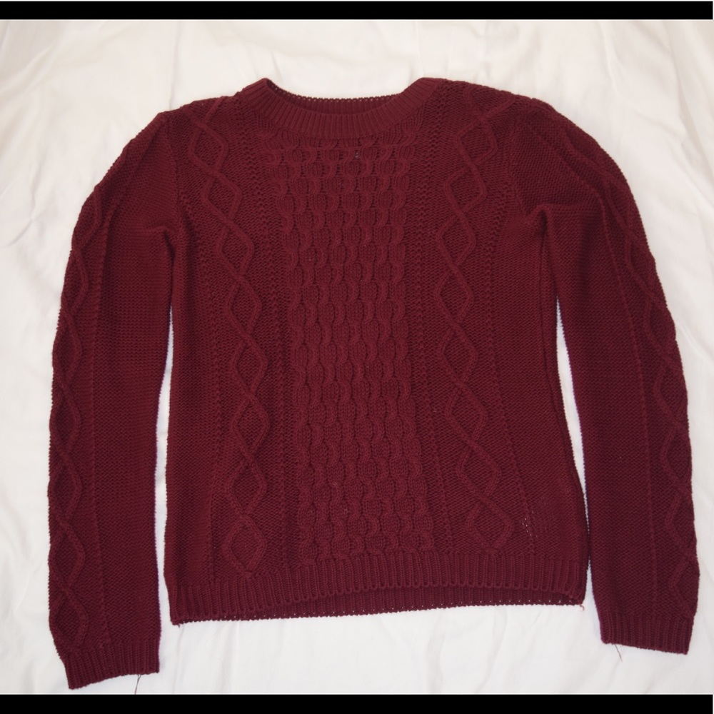 Burgundy Sweater