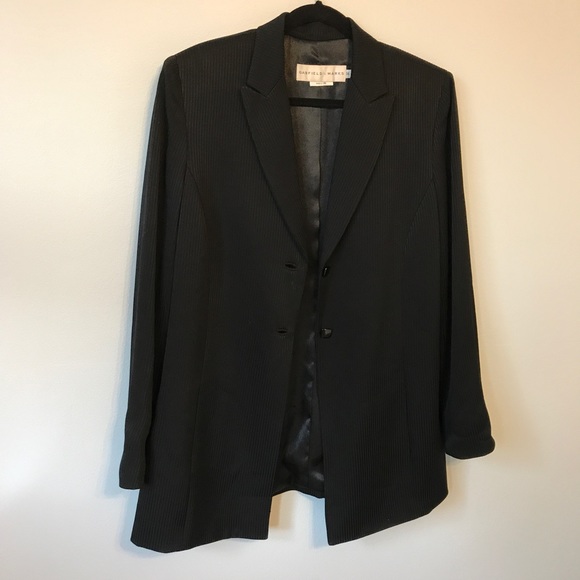 black boxy blazer