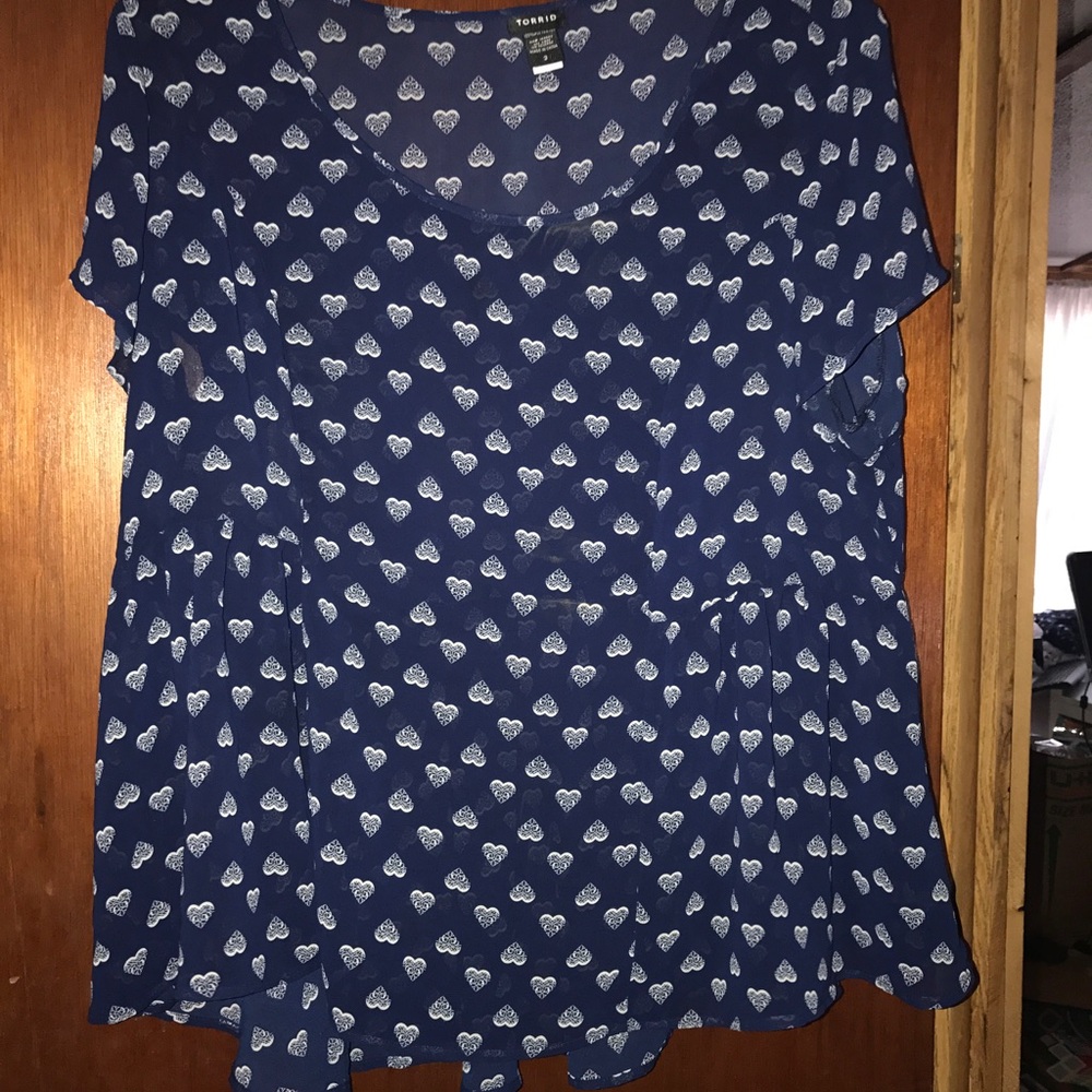 Torrid Chiffon Heart Top ❤️