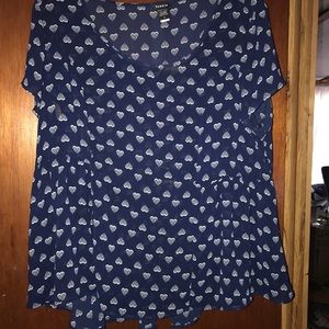 Torrid Chiffon Heart Top ❤️