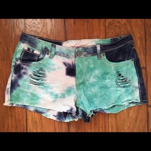 Tie-dye shorts