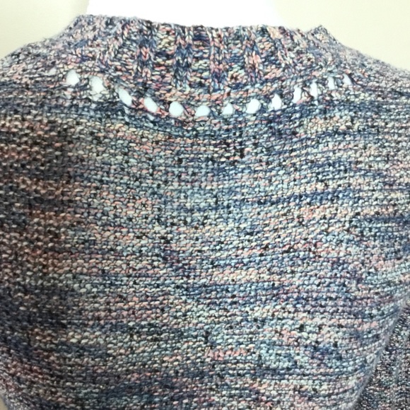 American Eagle XS Blue Pink Knit Cardigan Sweater - Picture 6 of 8