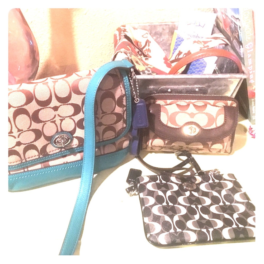 COACH purse, wallet and wristlet
