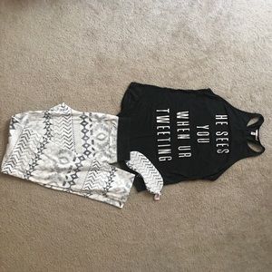 Black and grey VS Pajamas