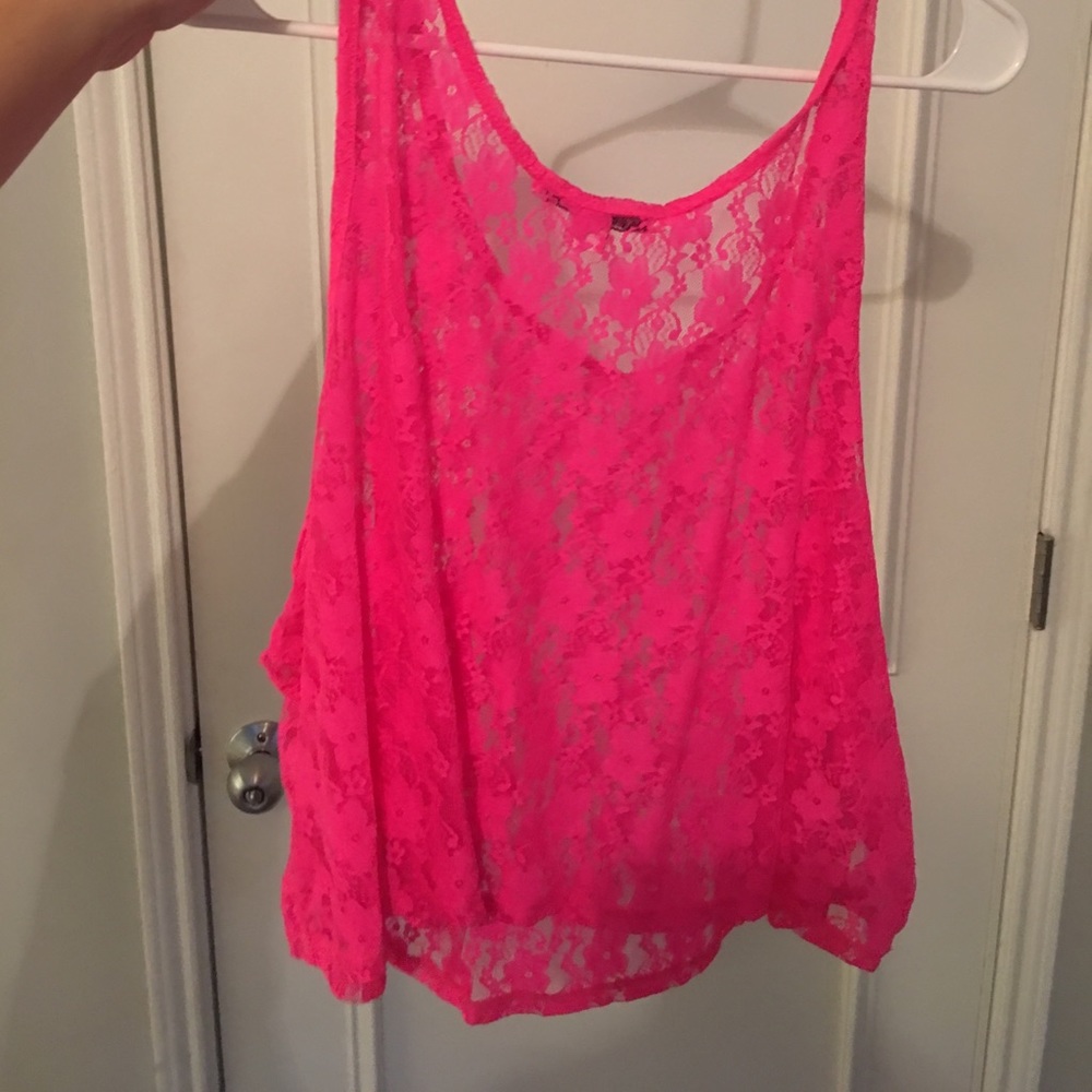 Lace crop top