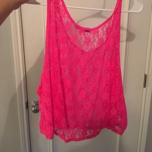 Lace crop top