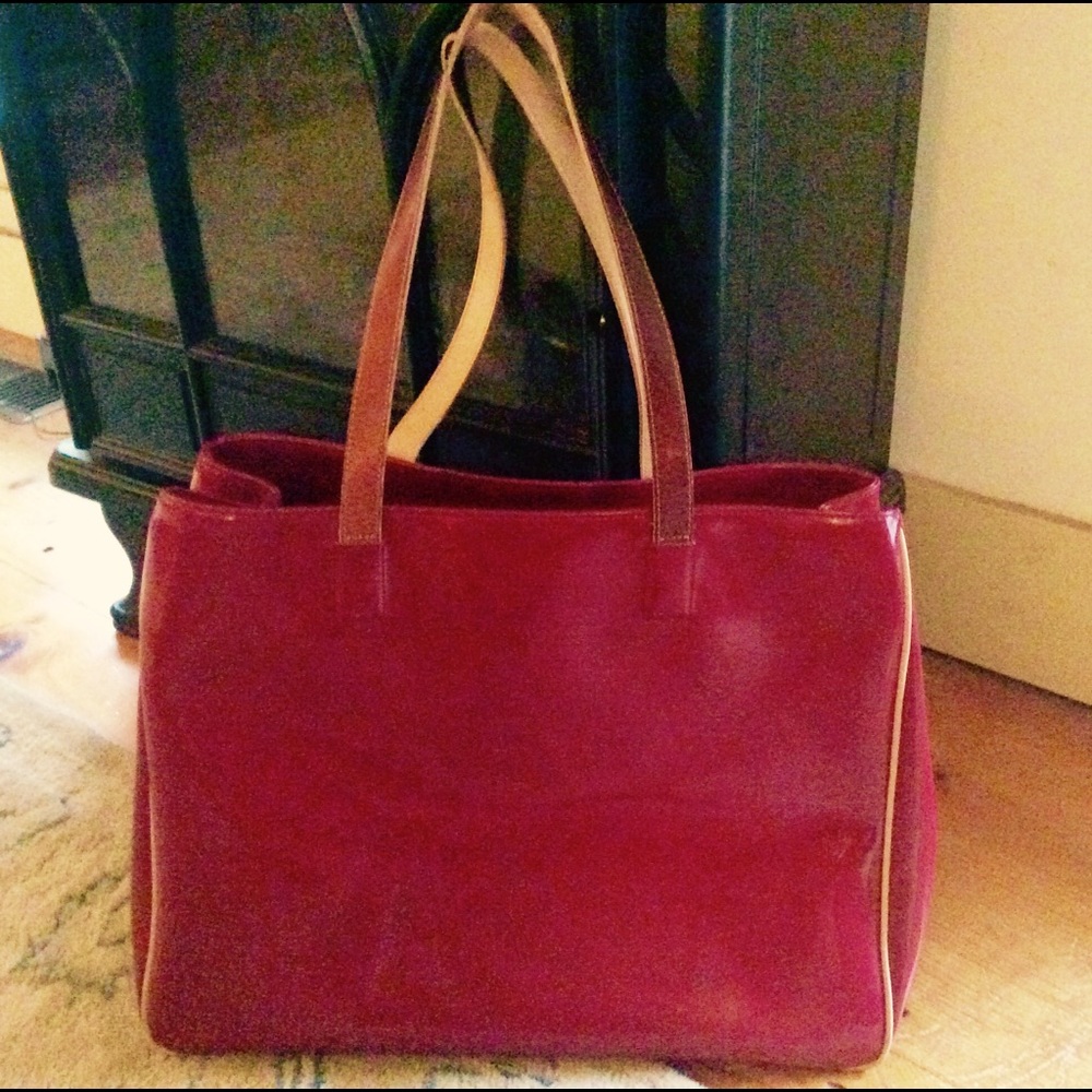 BIG SHINY RED BAG!