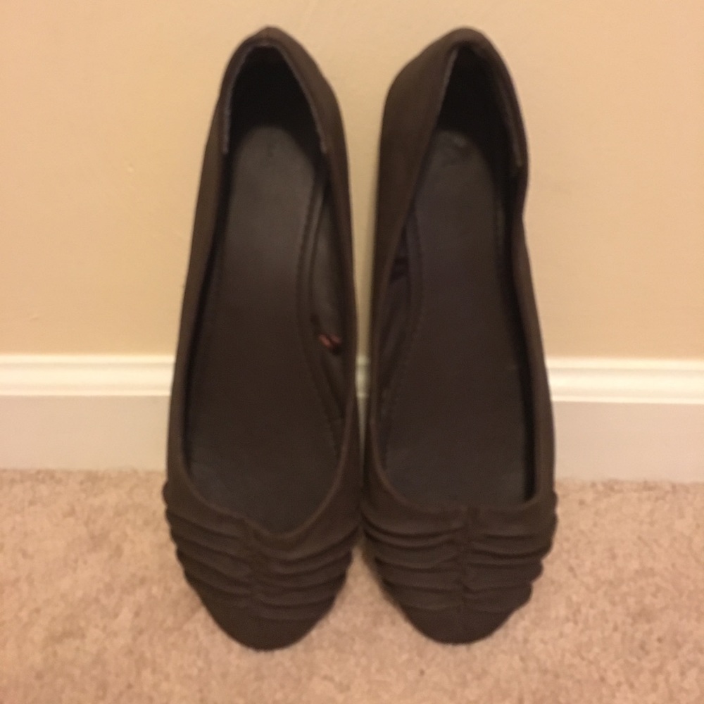Dark brown Flats Size 11