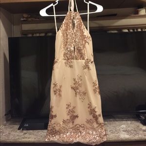 Hello molly rose gold dress