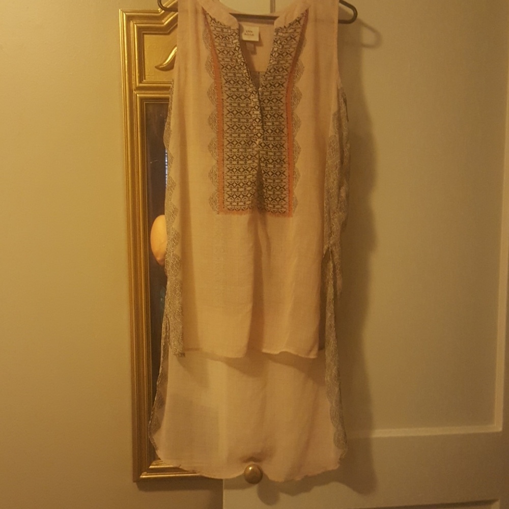 Long sheer shirt
