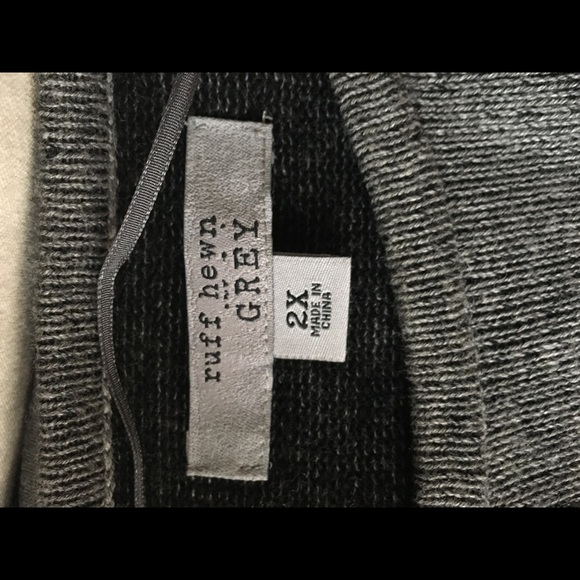Ruff Hewn Grey Hi lo Sweater - Picture 1 of 5