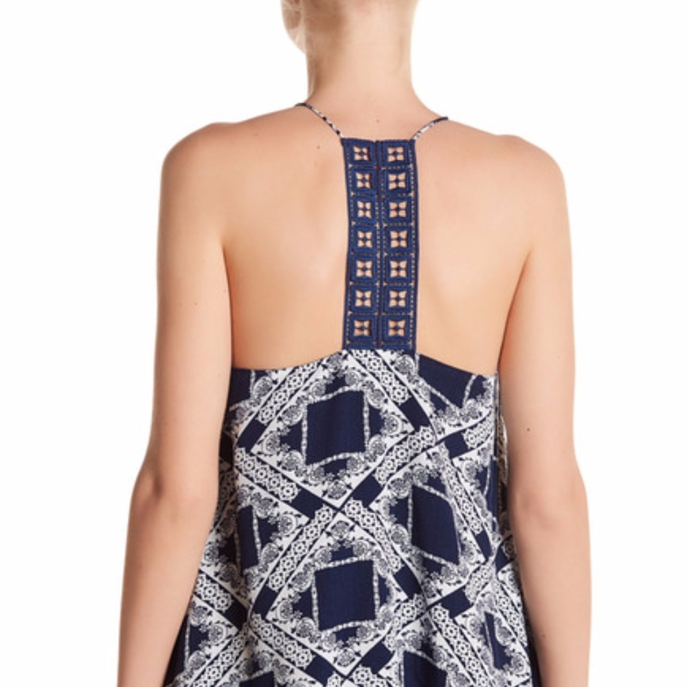 Tank Top/ Cami with Crocheted Back