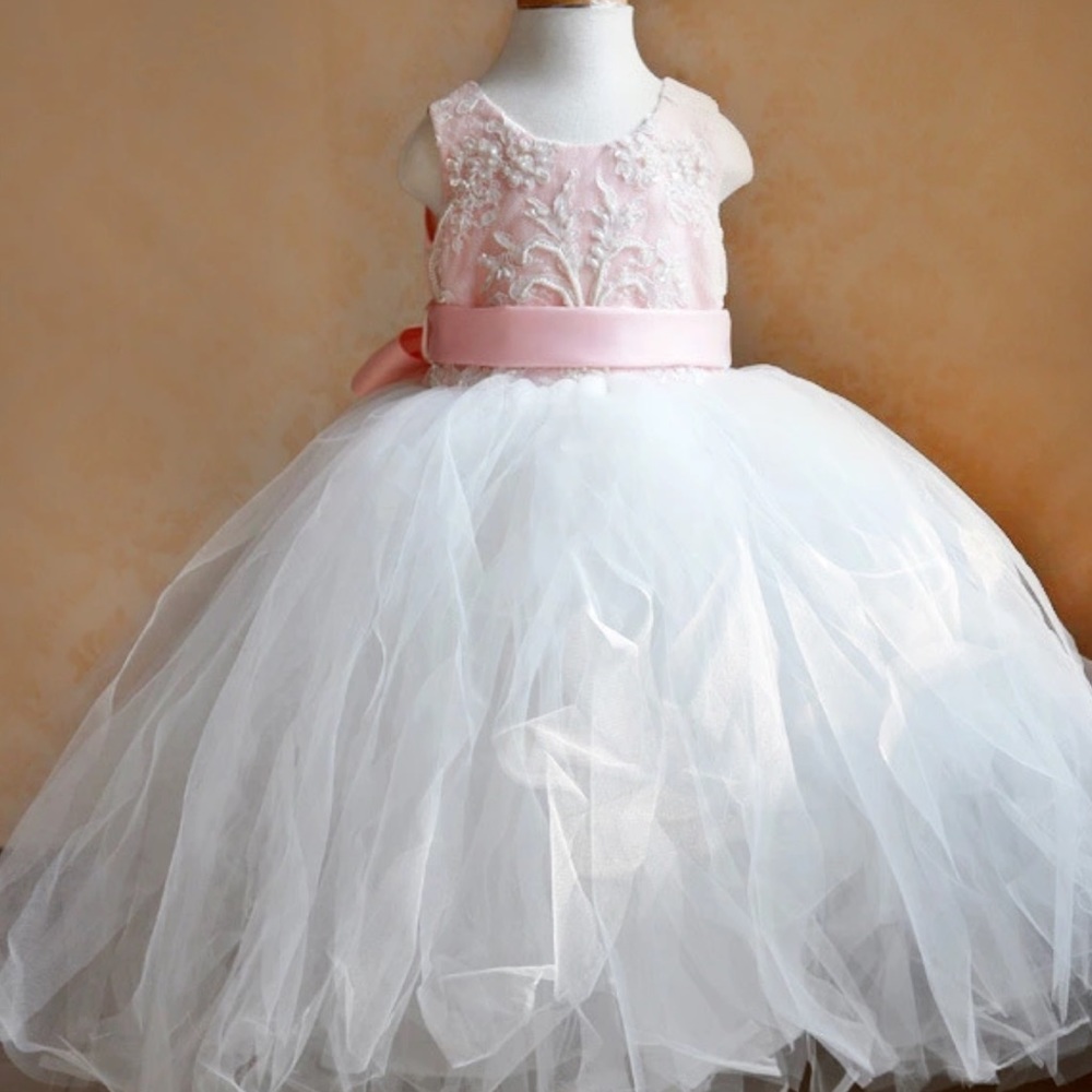 Couture girl dress,tulle dress,girl birthday dress