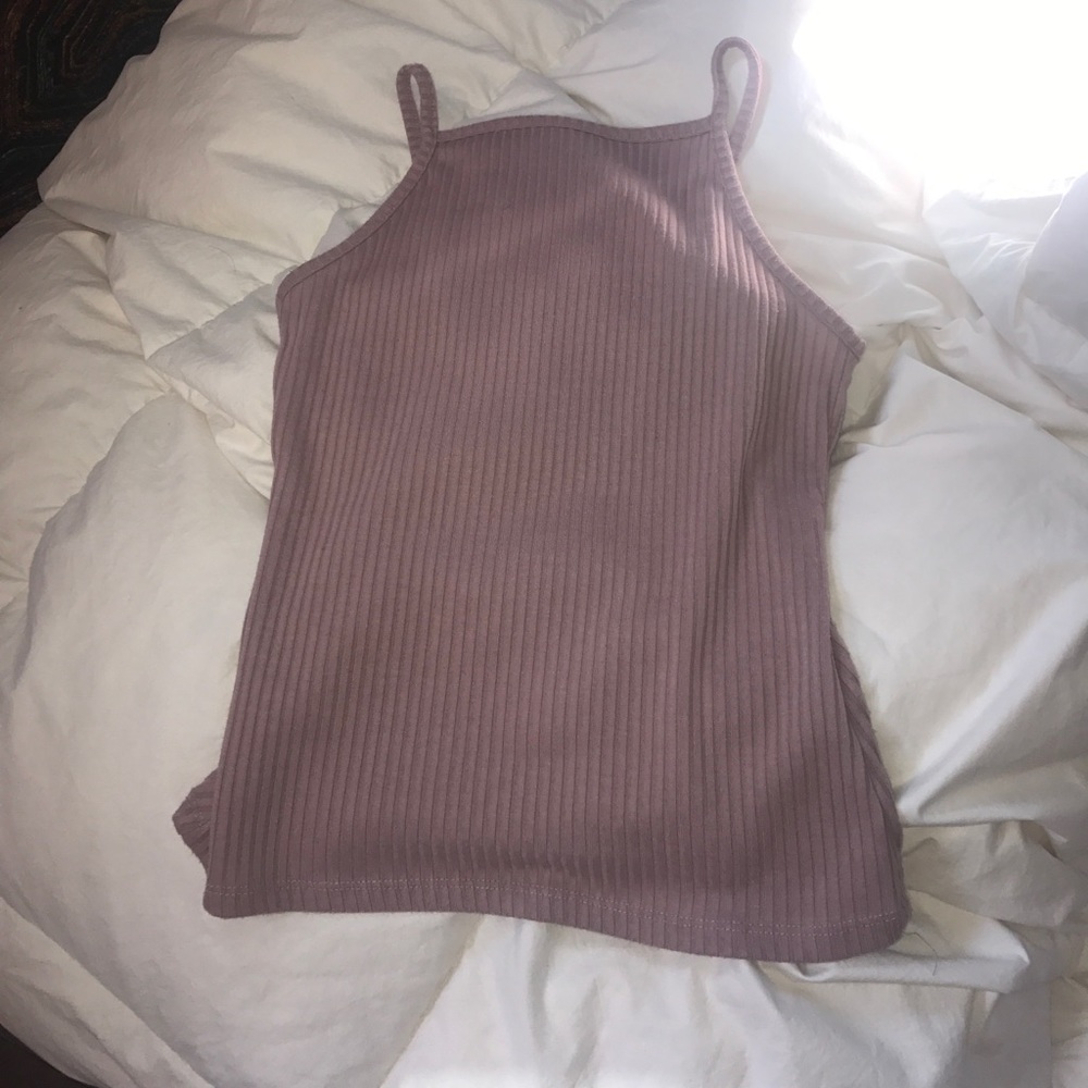 Pink halter top