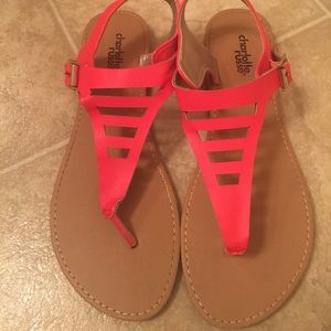 Hot pink sandals