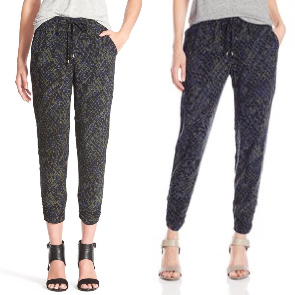 Splendid Batik Print Drawstring Pants - image 1