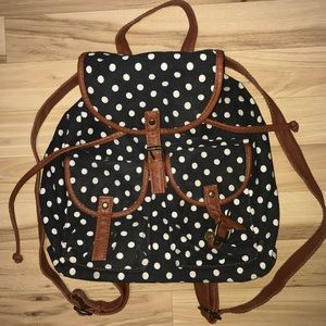 Small Polk a dot backpack