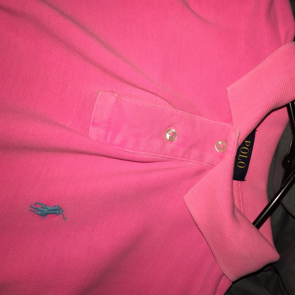 Hot pink polo