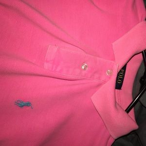 Hot pink polo