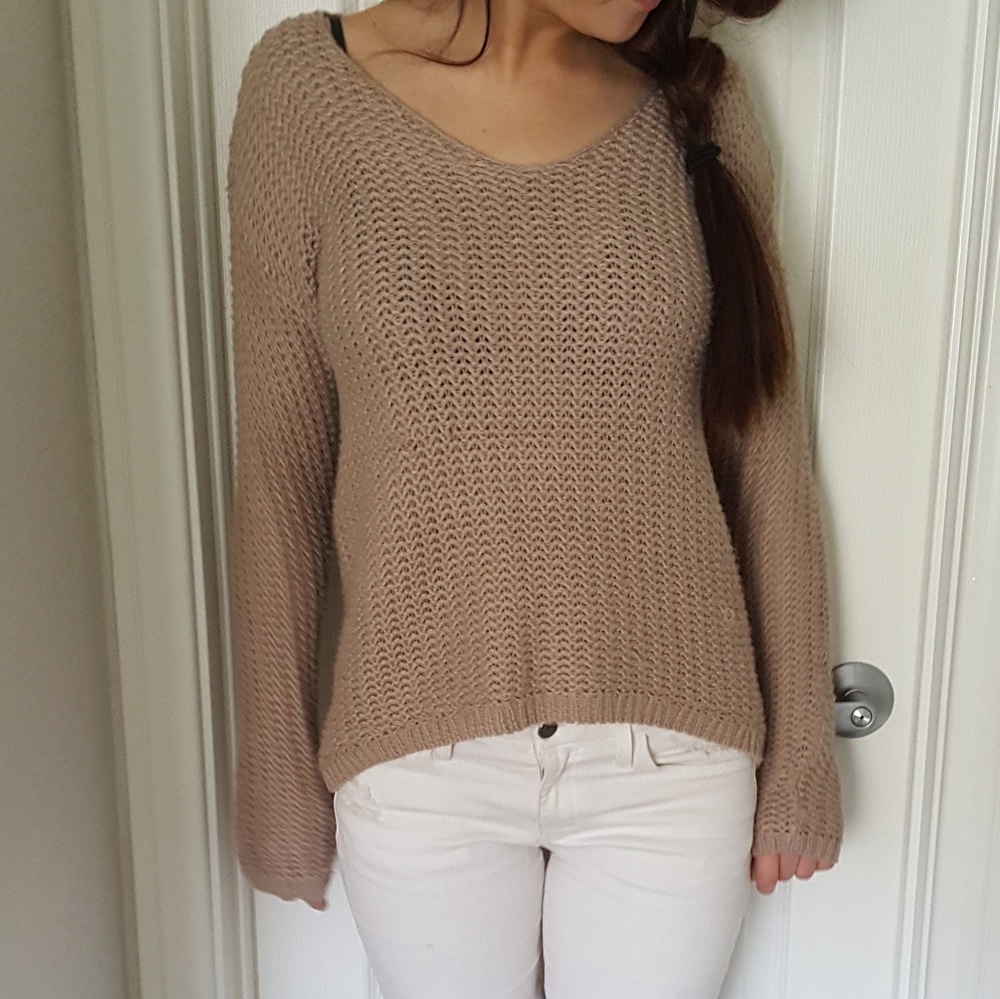 Beige/Tan Knit Sweater