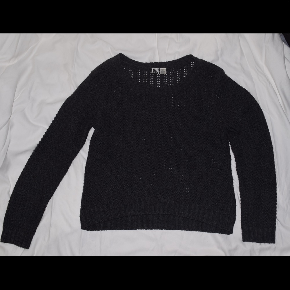 Dark Gray Patterned Sweater.