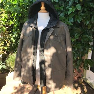 Men's Converse Two in One "Black Canvas" Jacket