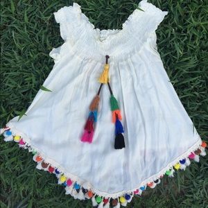 A cute shoulder flowy blouse