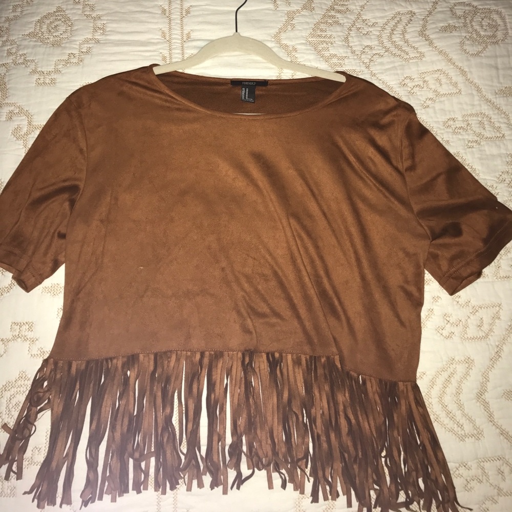 Cute Fringe Crop Top