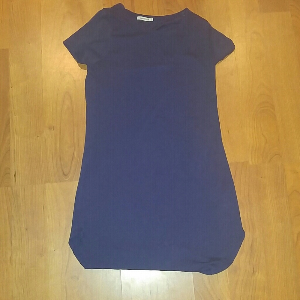 Navy Blue T-Shirt Dress