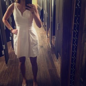 Light pink short bridesmaid dress