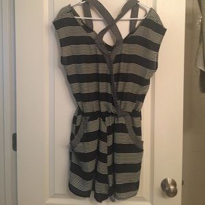 Black and white romper