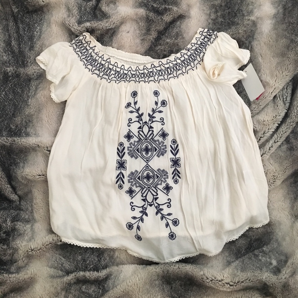 Off the shoulder blouse