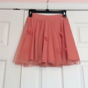 Peach flower skirt