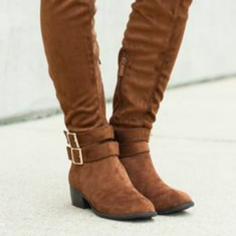 Breckelles over the knee suede boots