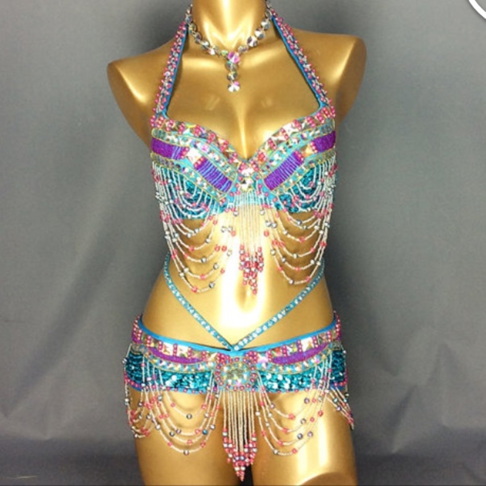 Beaded rave outfit