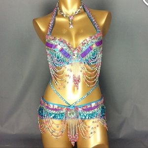 Beaded rave outfit
