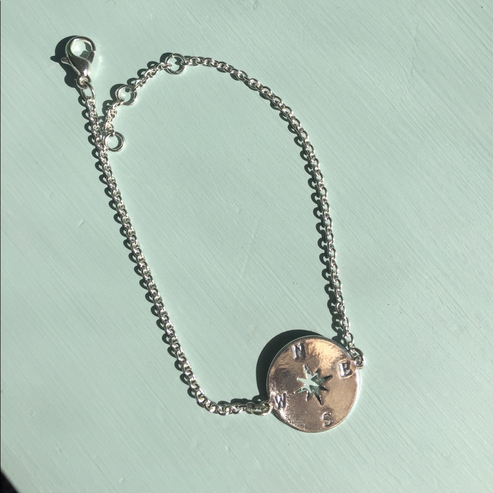 Delicate compass bracelet