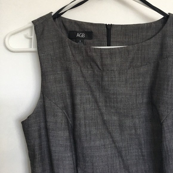 Grey/Charcoal Office Fitted Dress. - Picture 2 of 5