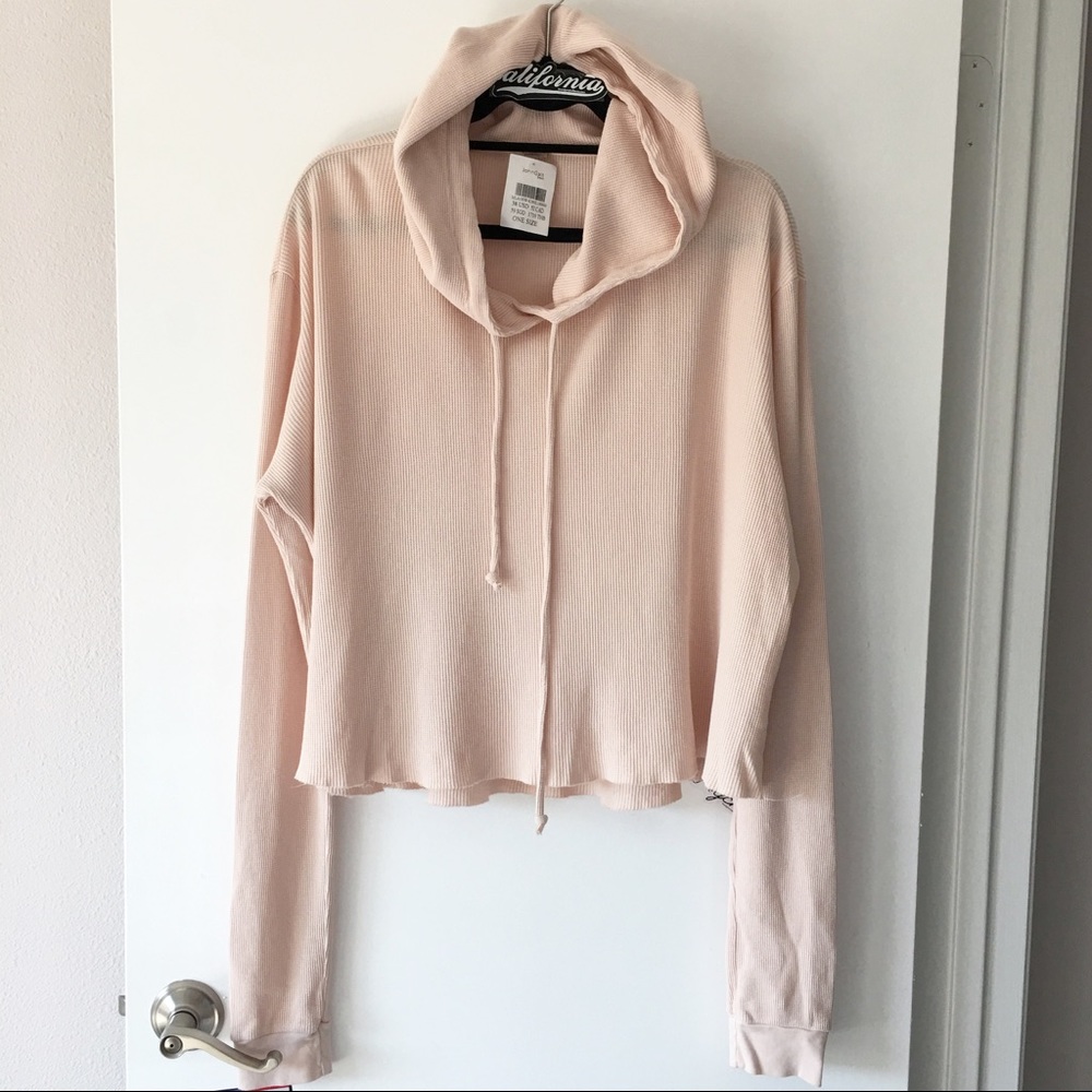 BNWT peach Lennon thermal hoodie - Picture 1 of 3