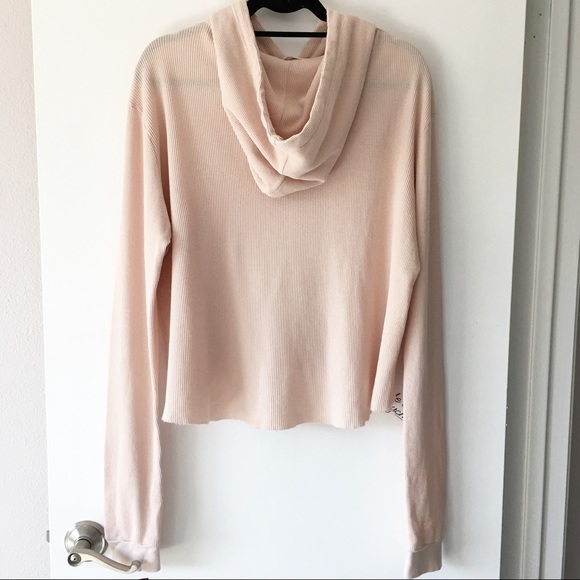 BNWT peach Lennon thermal hoodie - Picture 3 of 3