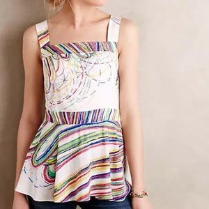 Plenty by Tracey Reese tank rayon open back tie