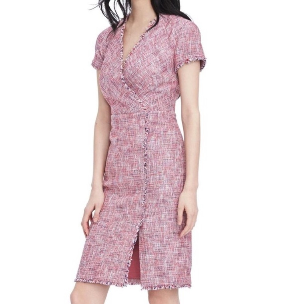 Banana Republic Pink Tweed Dress