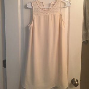 Mini cream dress
